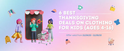 6 Best Thanksgiving deals on Clothes for Kids (ages 4-16)
