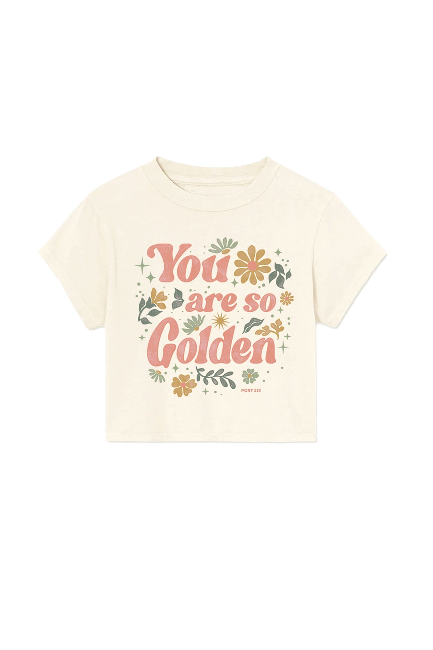 Kid's Golden Crop T-shirt, Girls