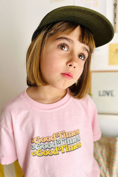 Kid's Good Times T-shirt, Pink-Unisex