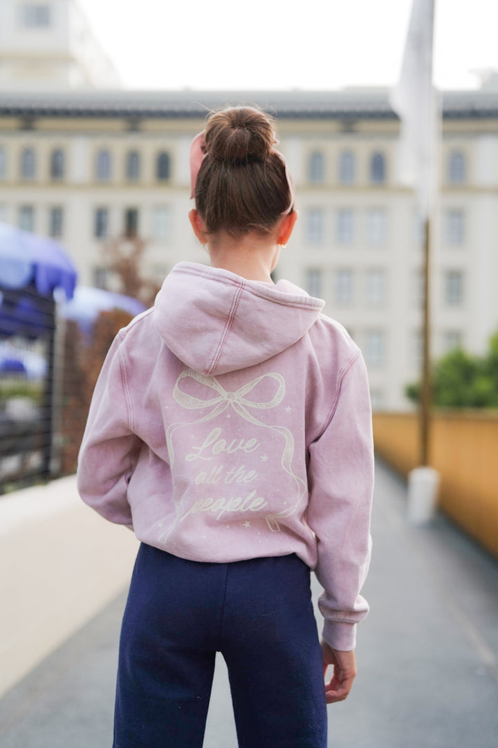 Kids Love People Hoodie-Washed Pink-Girls – Port 213.com