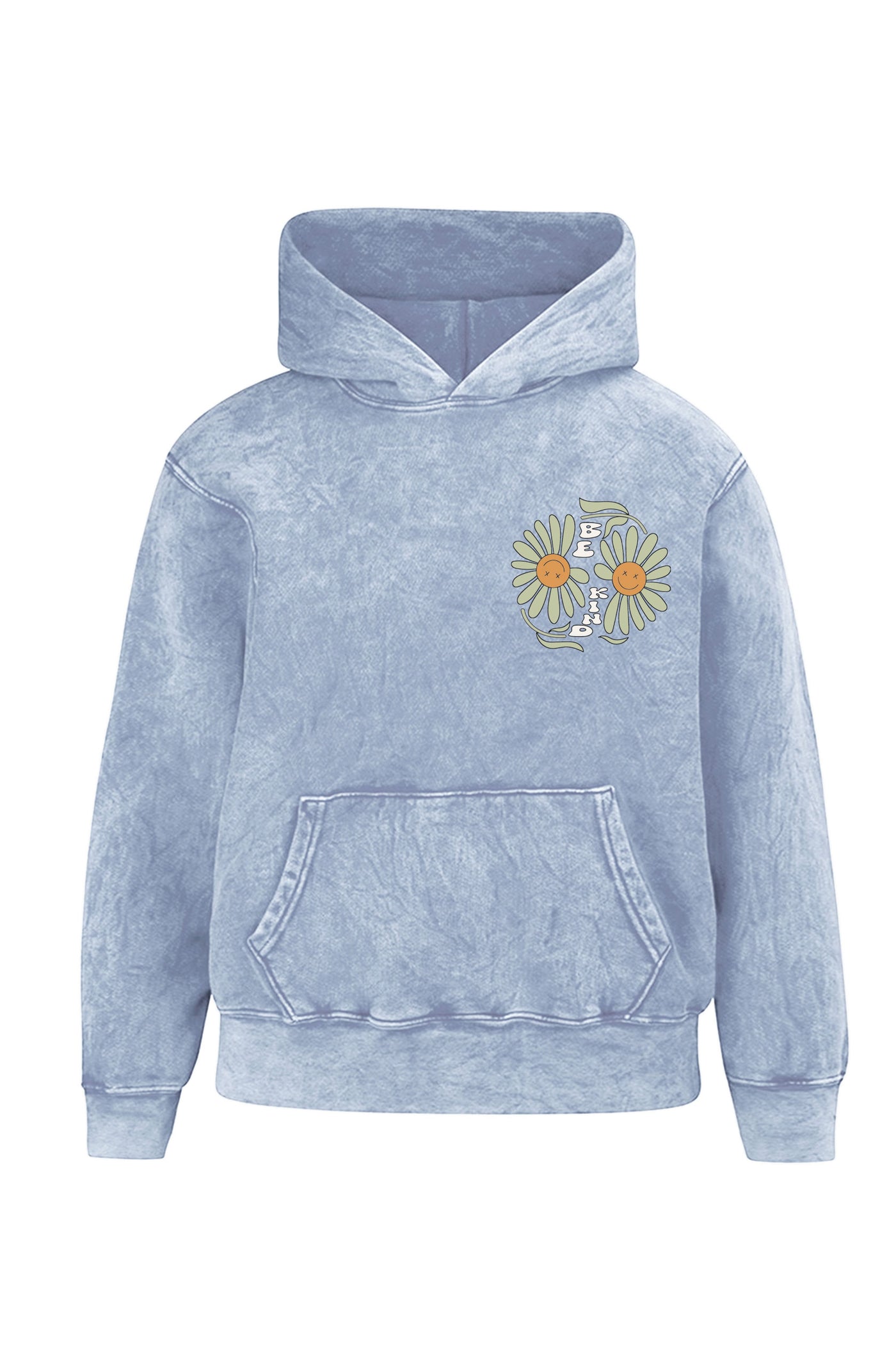 Kids Be Kind Hoodie-Washed blue-Unisex