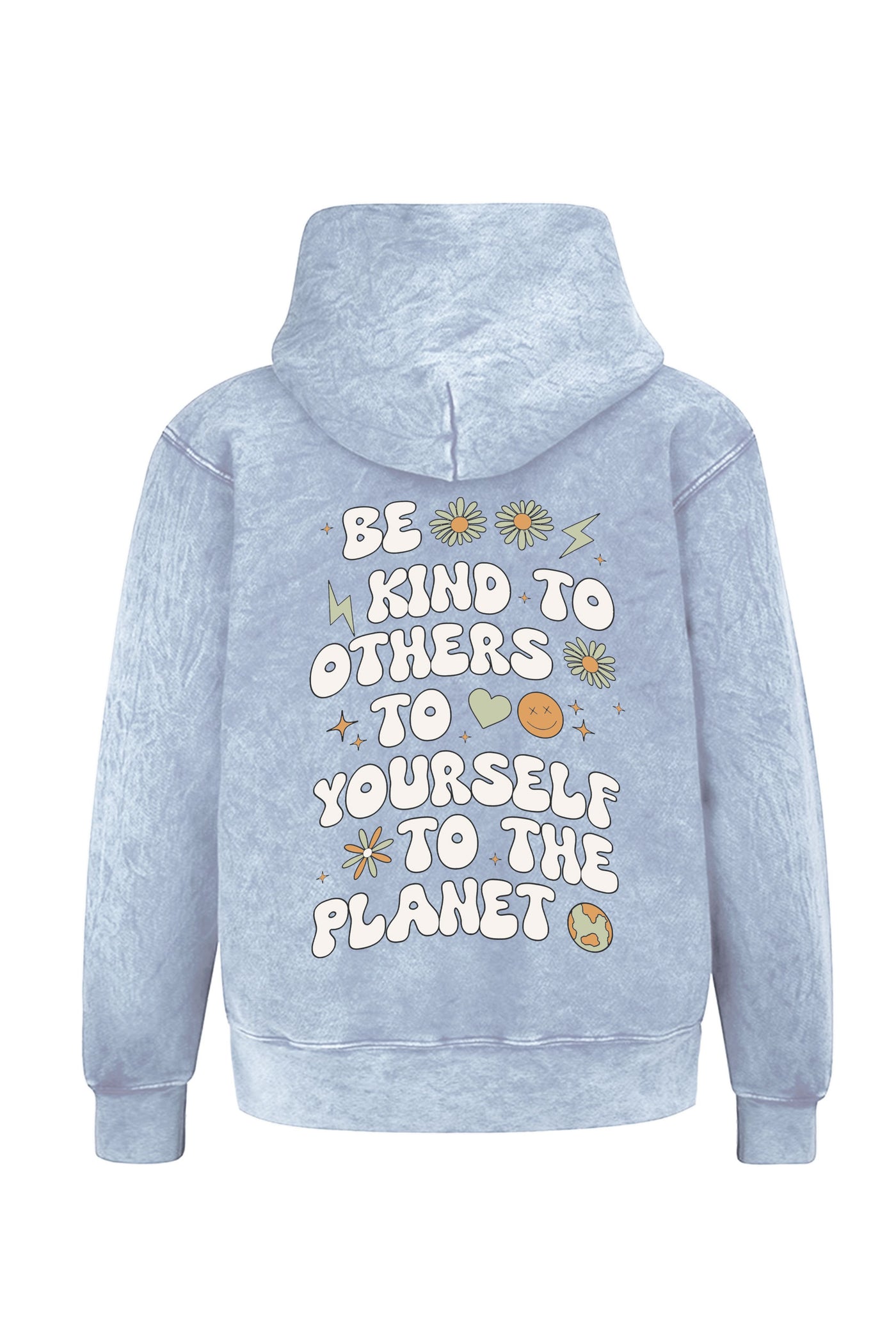 Kids Be Kind Hoodie-Washed blue-Unisex