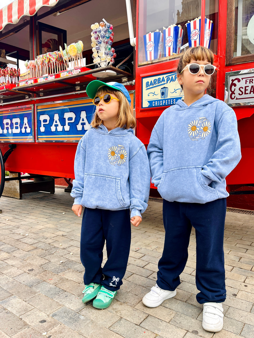 Kids Be Kind Hoodie-Washed blue-Unisex – Port 213.com