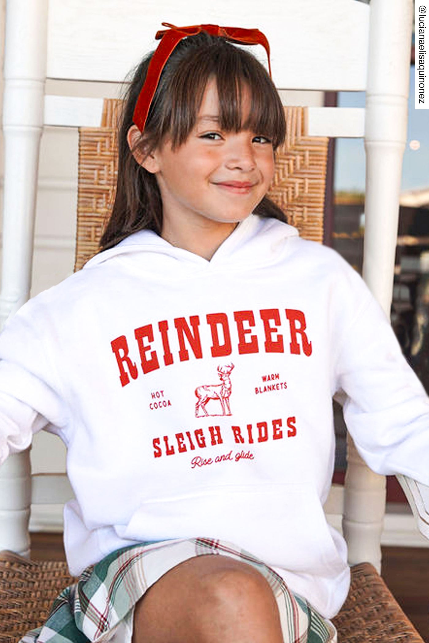 Kid's Reindeer Hoodie-Unisex