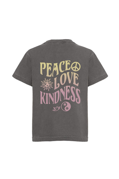 Kid's Charcoal Peace T-shirt-Unisex