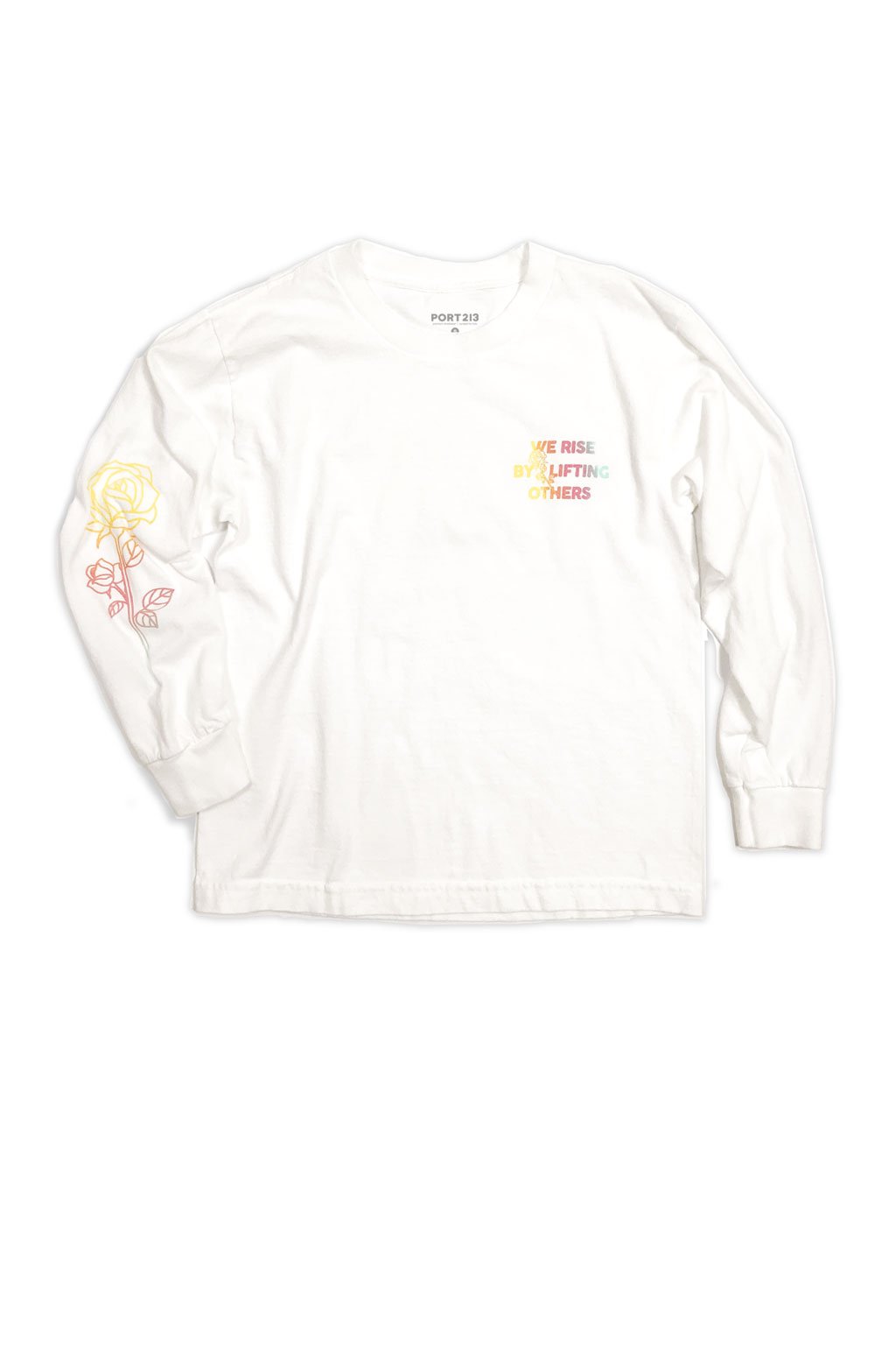 White Ombre Long Sleeve T-shirt – Port 213.com