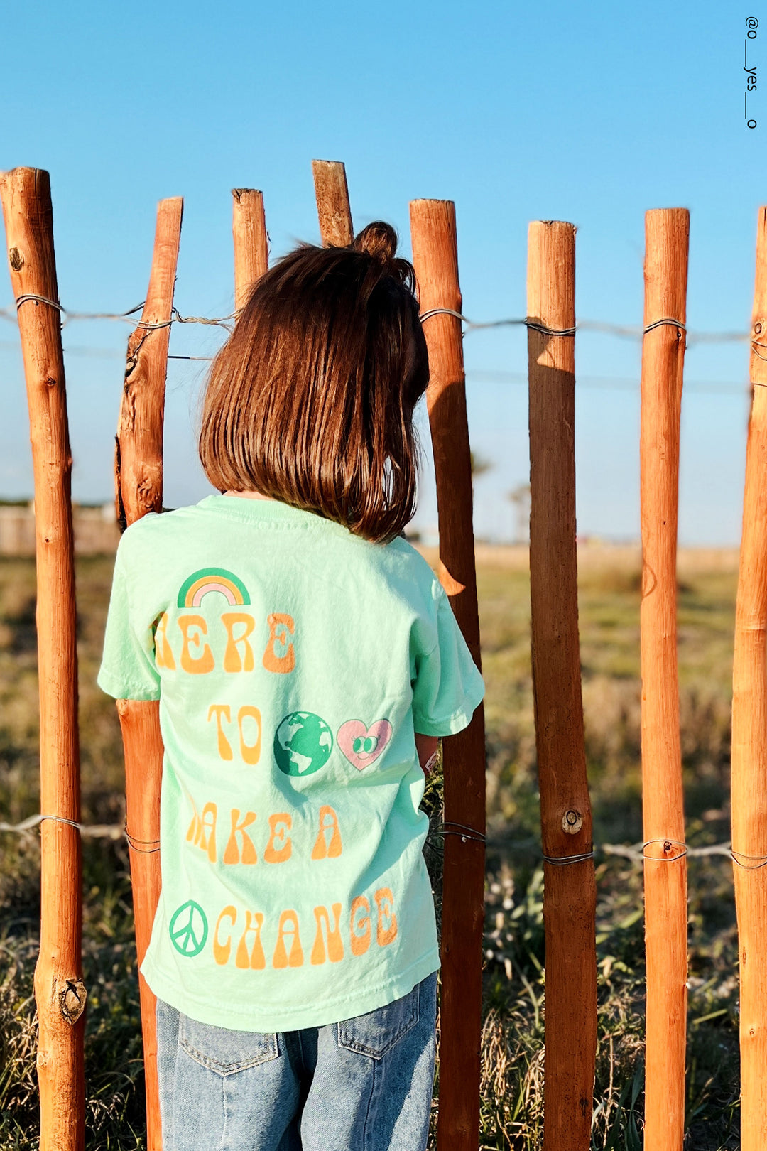 love^and^peace  Kid's Mint Love & Peace T-shirt-Unisex – Port 213.com
