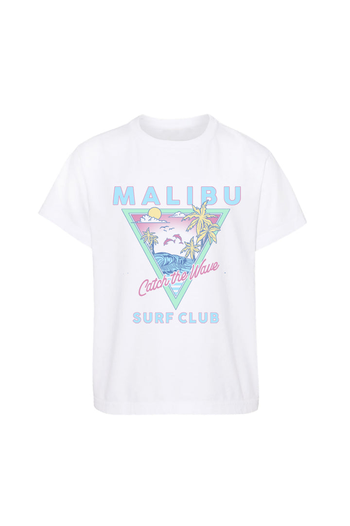 America Malibu Tシャツ ホワイト L Kids White Malibu T-shirt-Unisex – Port 213.com