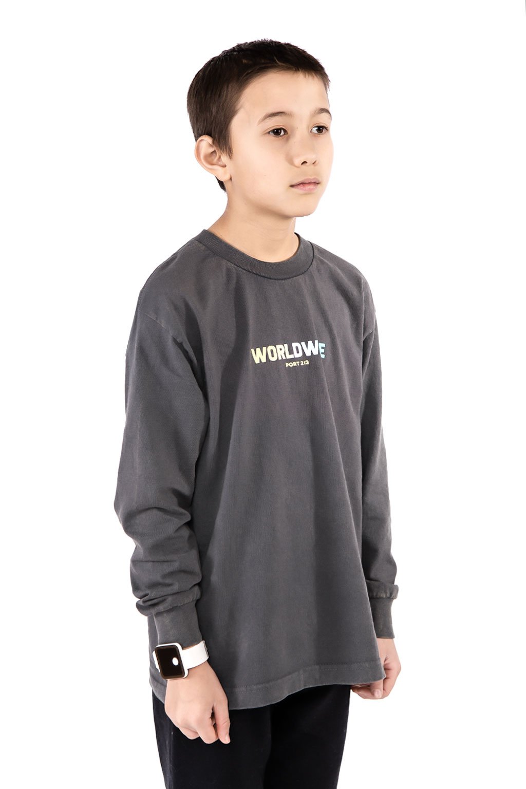 Vintage Black Worldwide Long Sleeve T-shirt - Port 213.com 