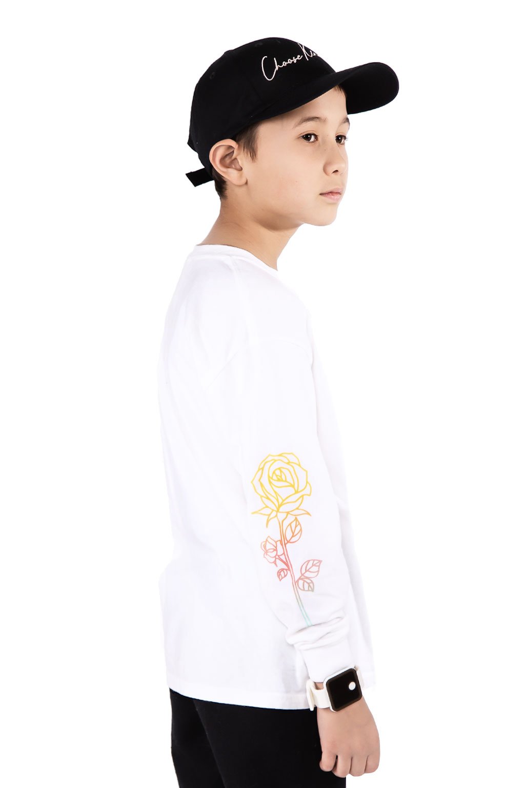 White Ombre Long Sleeve T-shirt - Port 213.com 