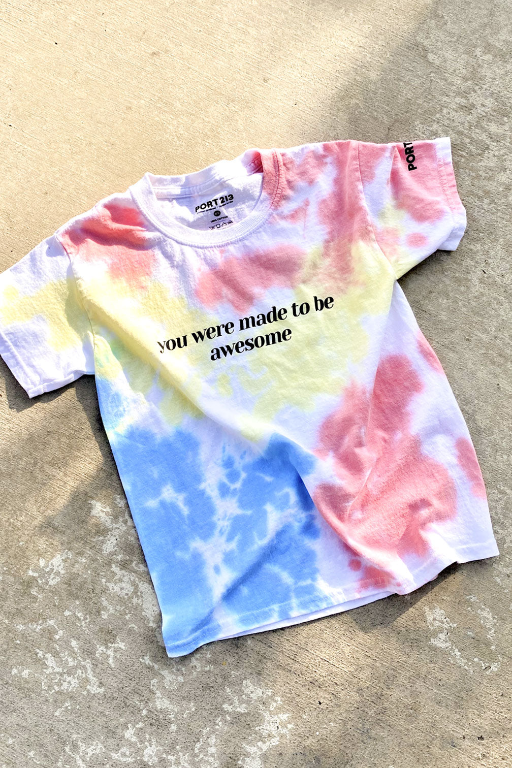 Tie Dye Made to be Awesome T-shirt